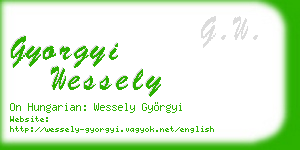 gyorgyi wessely business card